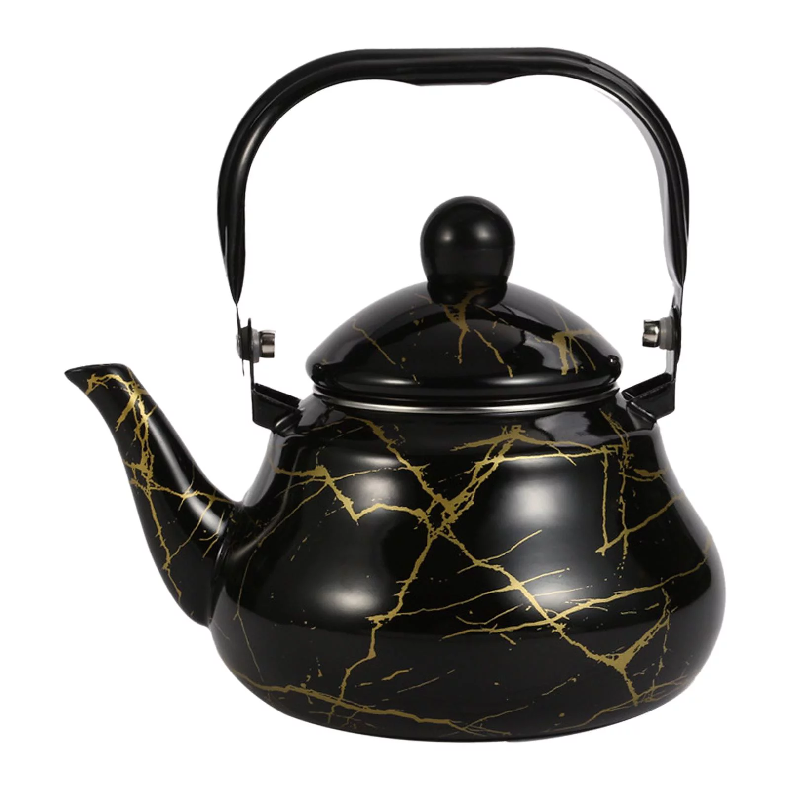 Large Capacity Tea Kettle Water Kettle Tea Pot Ergonomic Handle Portable Pot for Black 2L