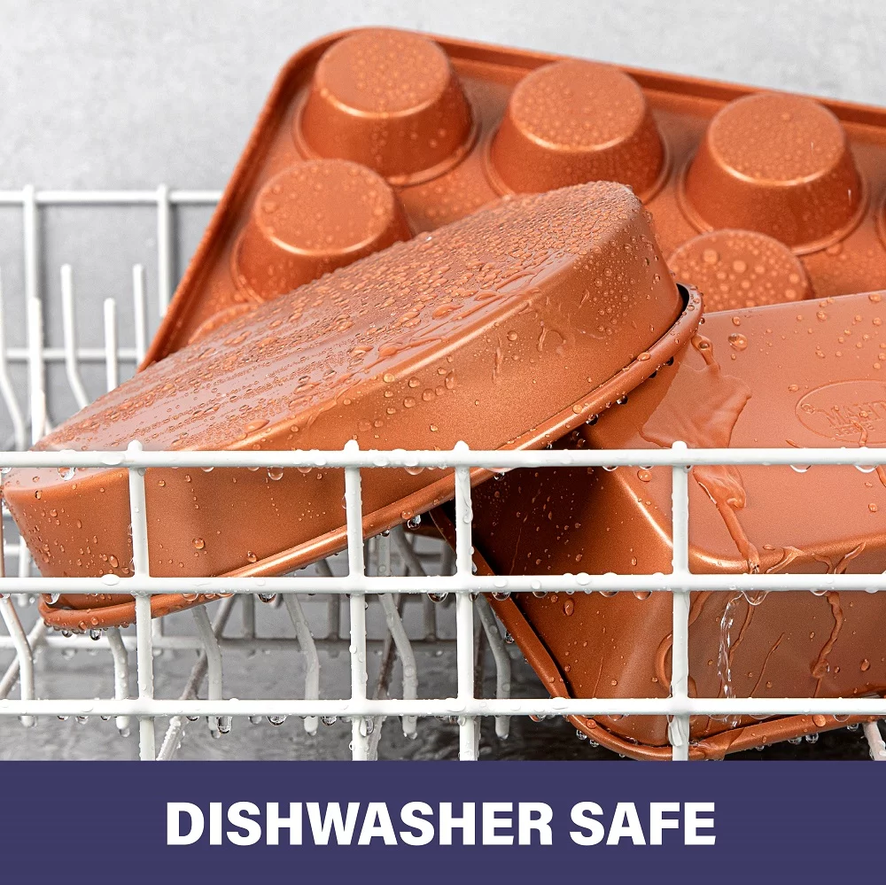 Gotham Steel 12 Cup Nonstick Aluminum Muffin Pan, 1 in Diameter Cups