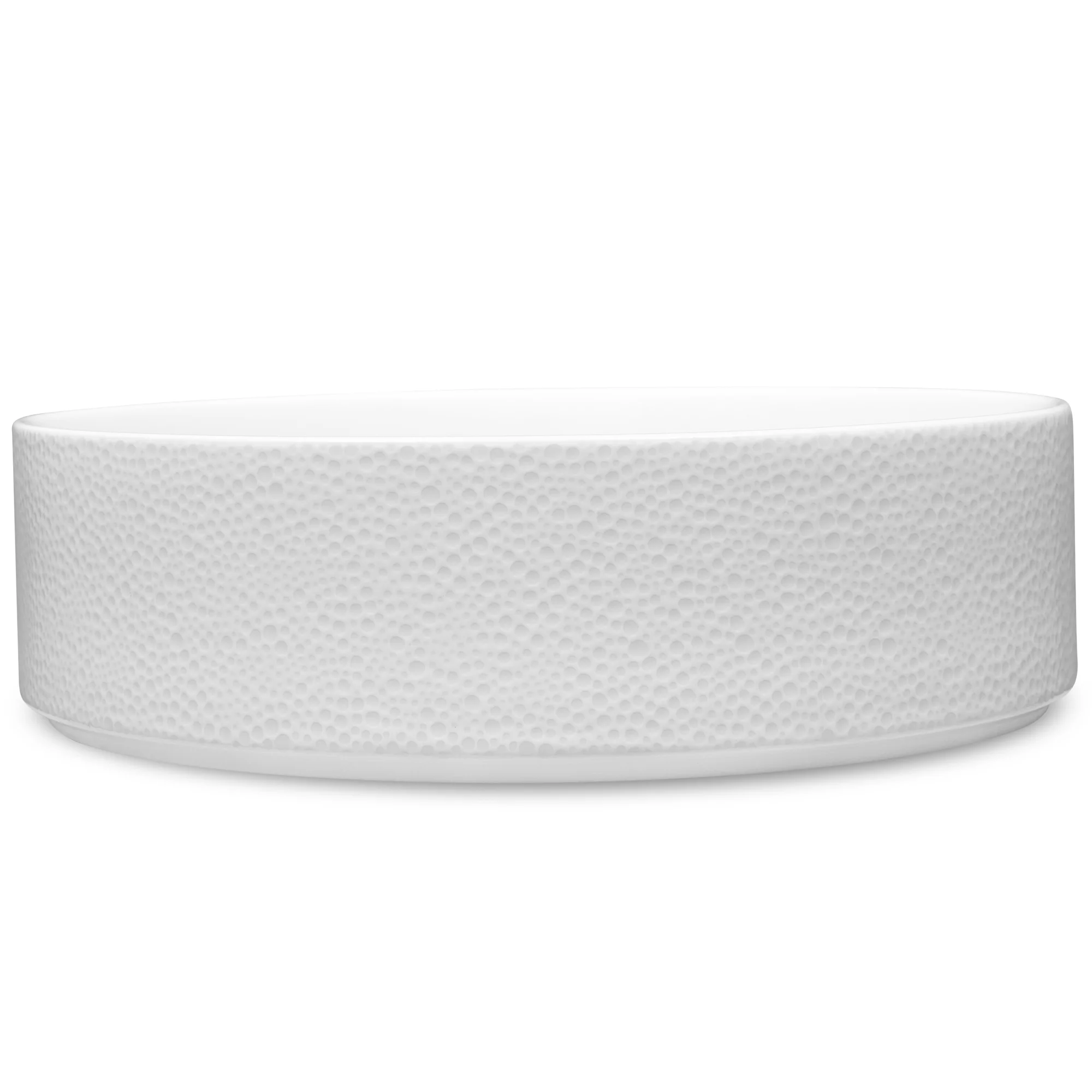 Noritake ColorTex Stone White Stax Serving Bowl