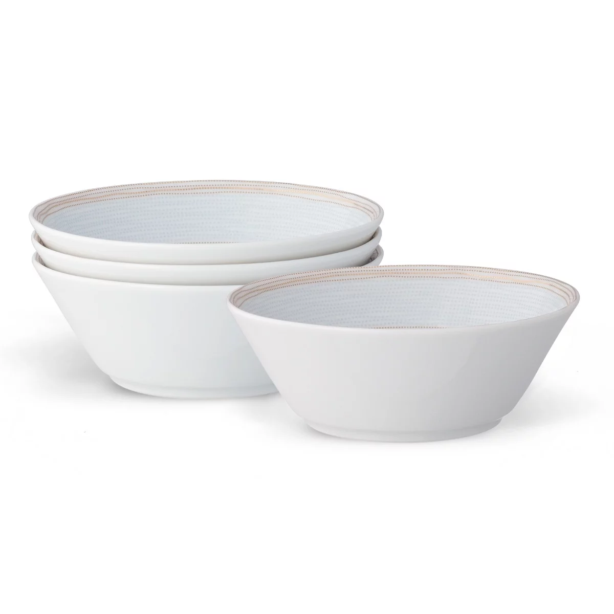 Noritake Linen Road Set of 4 Fruit Bowls