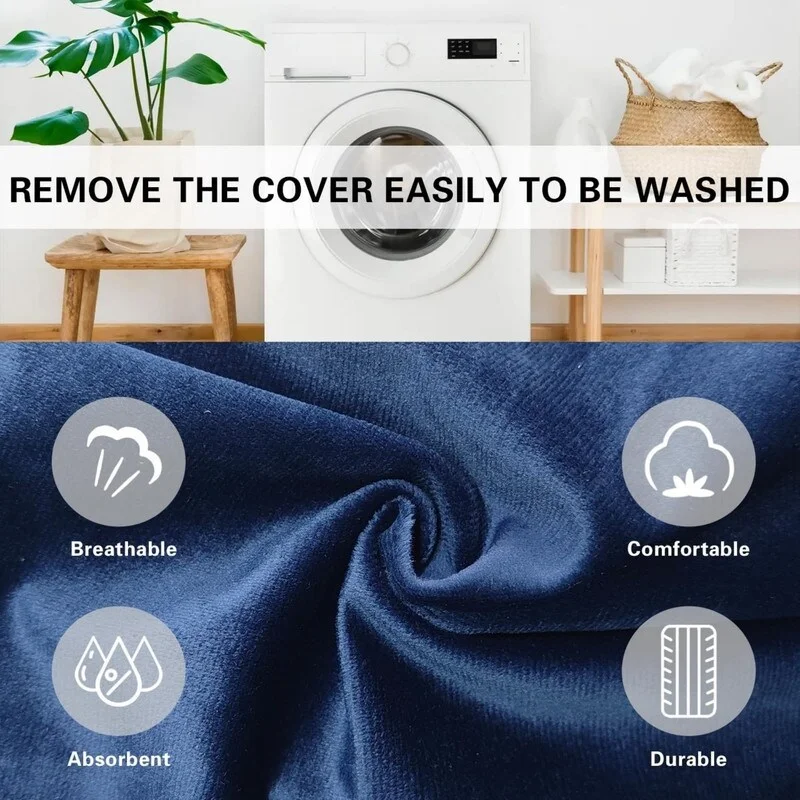 Bean Bag Chair Cover (No Filler)(180 * 90cm) Blue