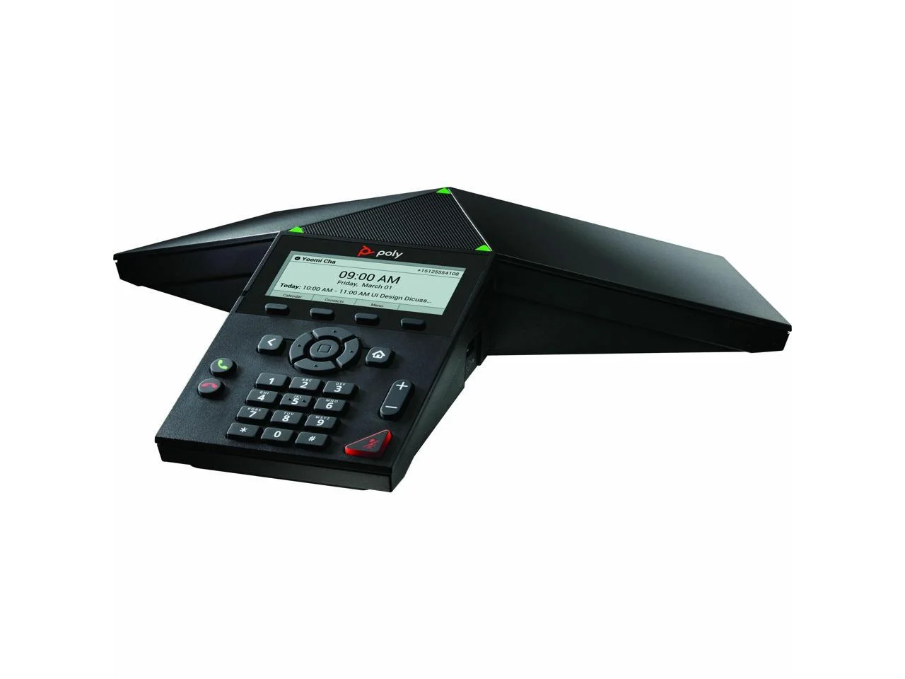 Poly Trio 8300 IP Conference Station - Corded - Wi-Fi, Bluetooth - Black - VoIP - 1 x Network (RJ-45) - PoE Ports