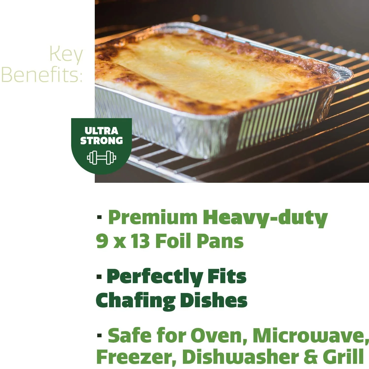 Comfy Package 9x13 Disposable Aluminum Foil Pans Baking Pan Catering Trays, 30-Pack