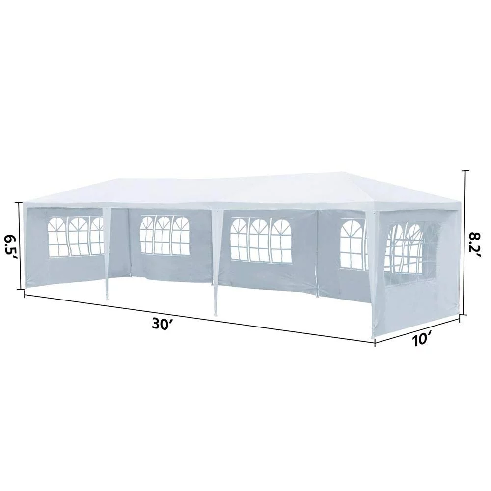 Winado 10' x 30' Canopy Tent Wedding Canopy Tent Pavilion w/ 5 Side Walls