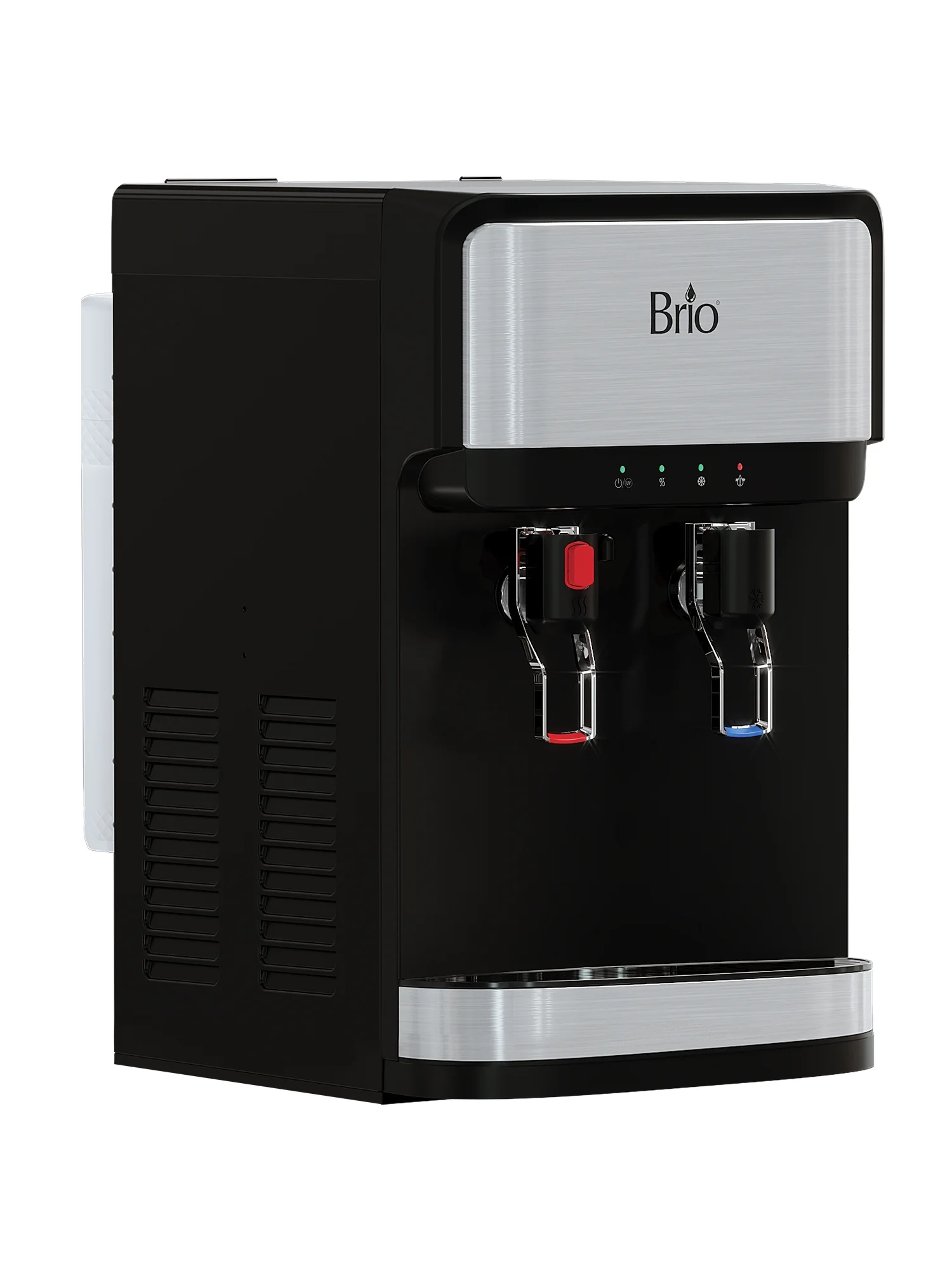 Brio Bottleless Countertop Water Dispenser with 3-Stage Filtration, Product Actual Height 19.3