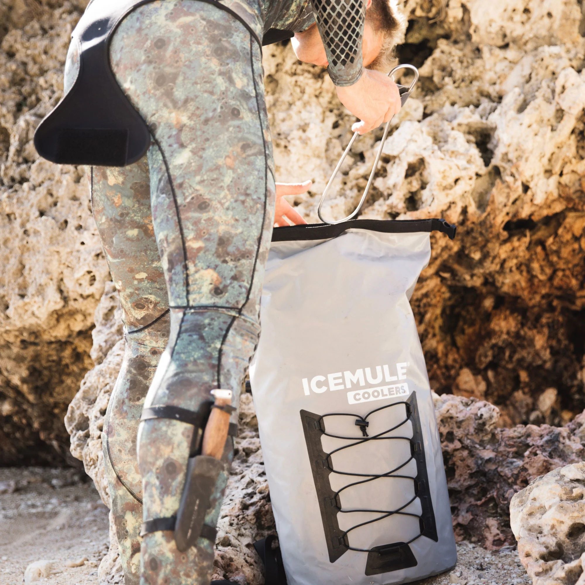 IceMule Pro XLarge 33 Liter 24 Can Soft Insulated Waterproof Backpack Cooler Bag