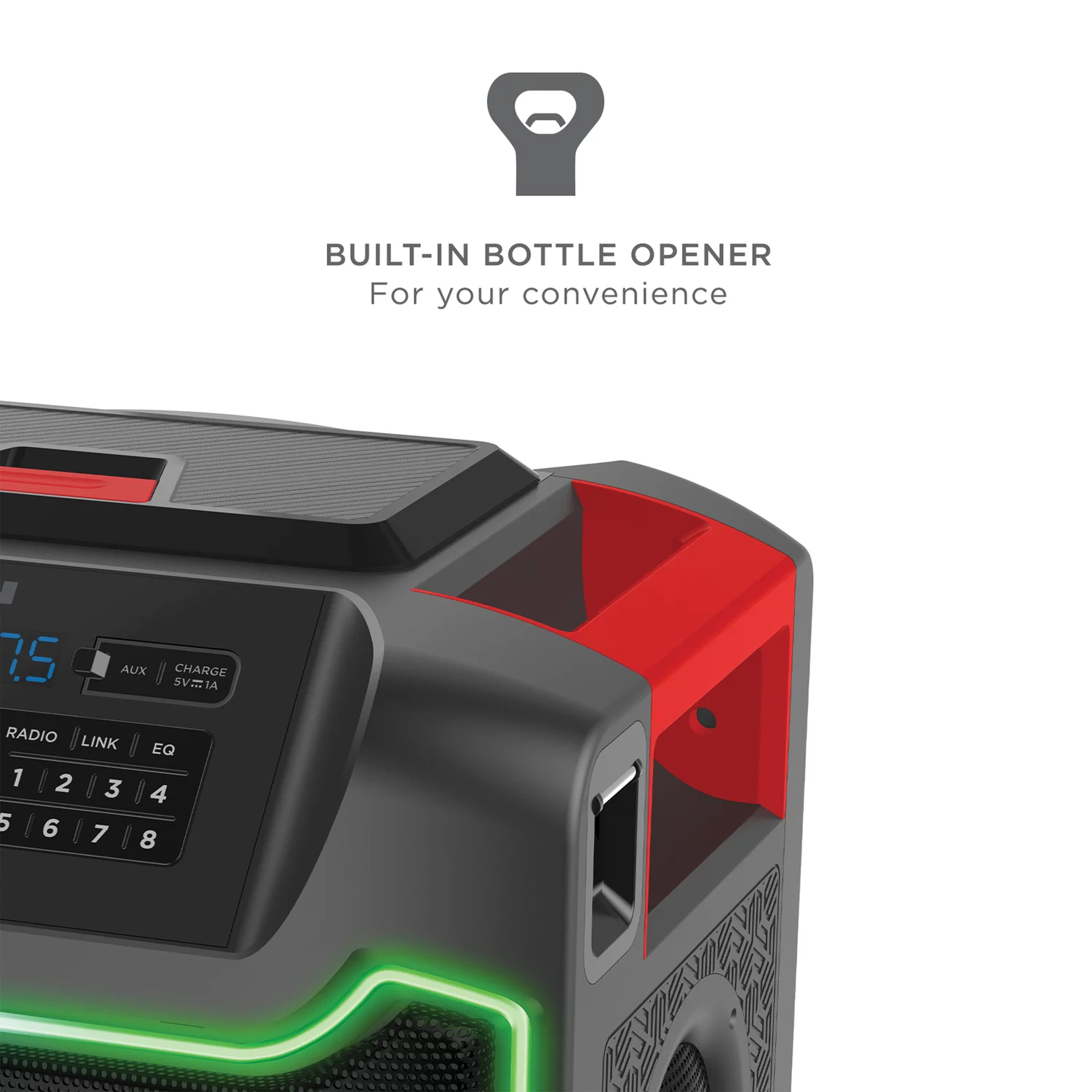 Restored ION iPA125C Pathfinder 280° 8-In. 120-Watt All-Weather Bluetooth Rechargeable Speaker with FM Radio and LED Lighting (Refurbished)