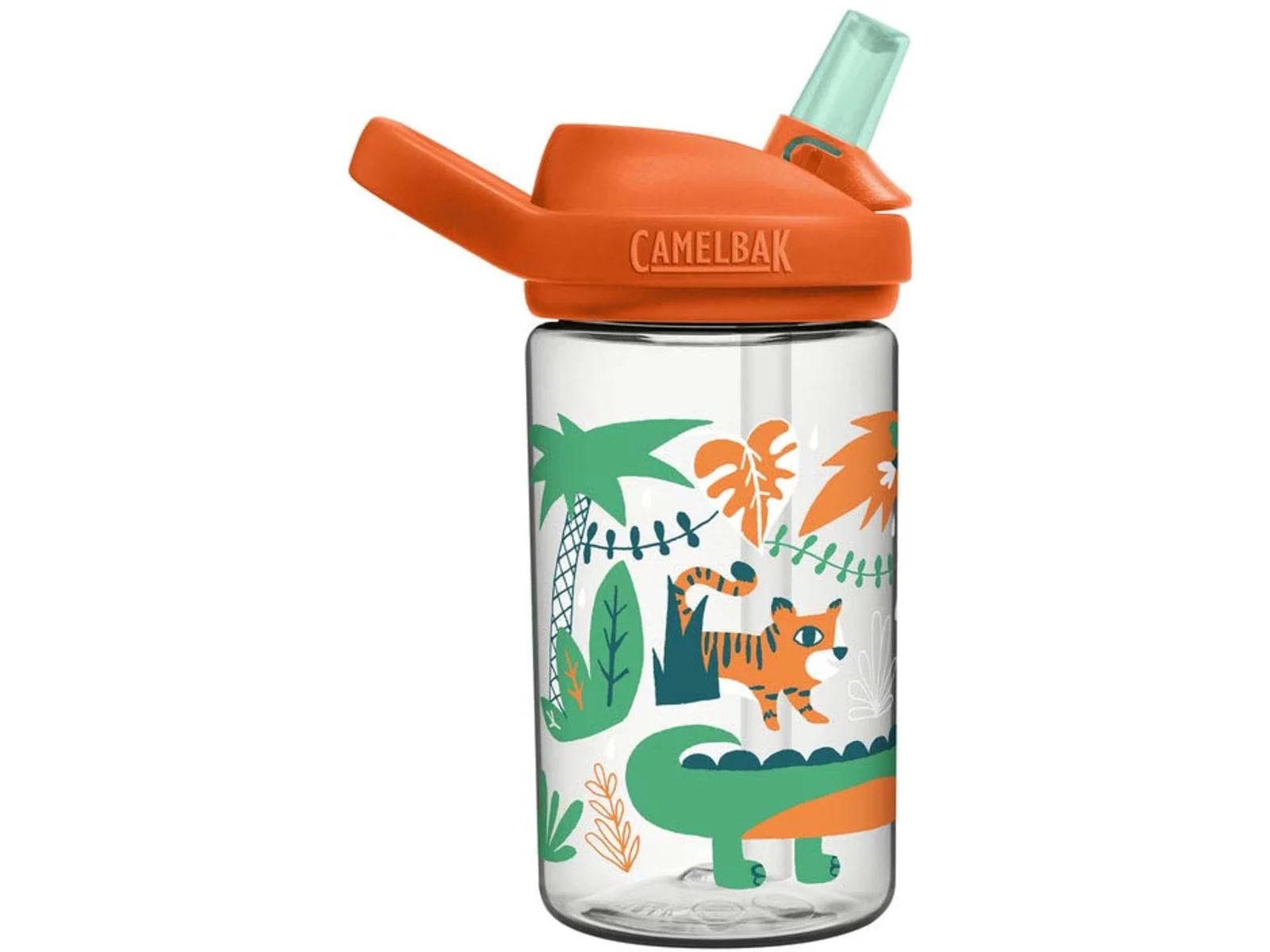 CamelBak Eddy+ Kids Water Bottle, 14oz, Jungle Animals