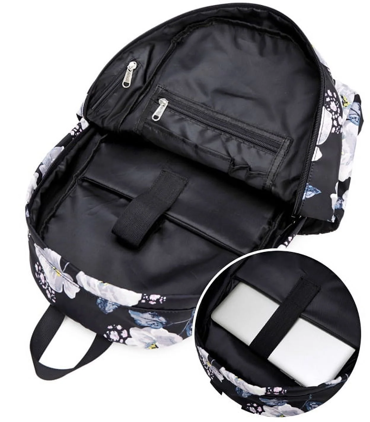 Asge School Backpack Teen Girls Boys Kids Bookbag Set with Lunch Box Pencil Case Travel Laptop Backpack Casual Daypacks