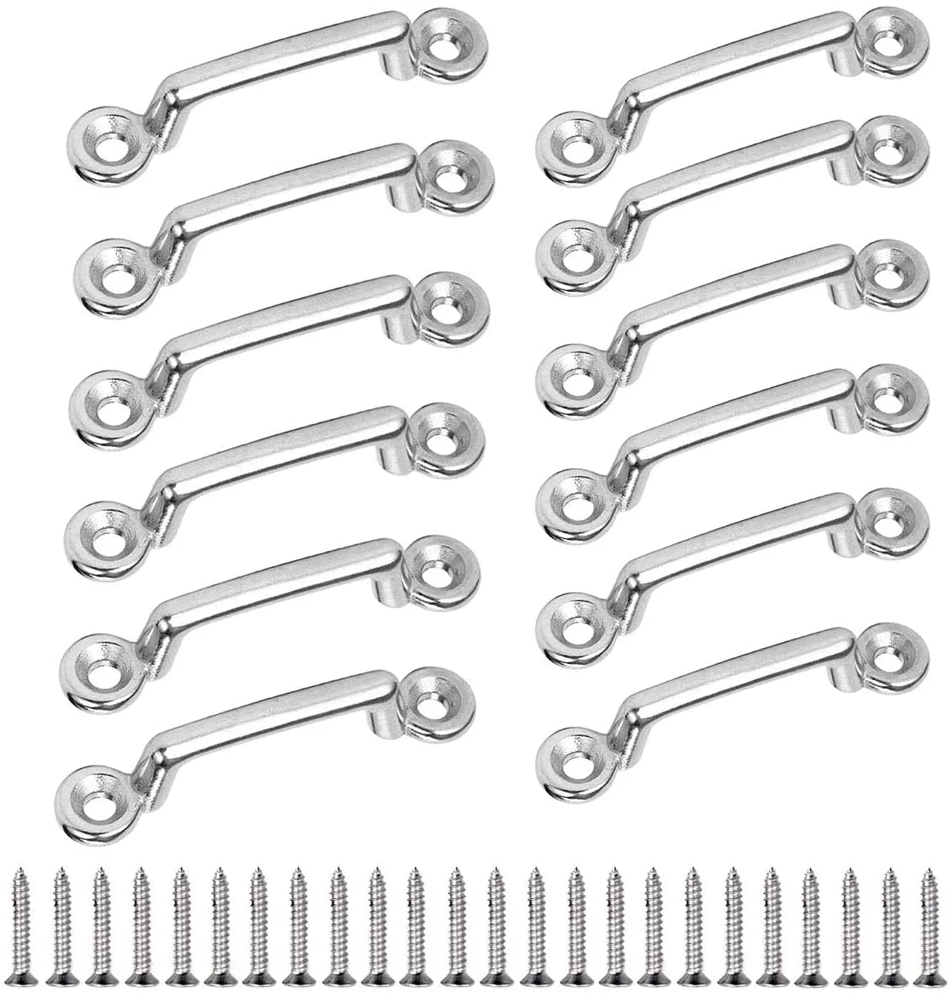 Bimini Boat Top Pad Eye,316 Stainless Steel Eye Straps Tie Down Anchor Points, for Kayak Canoe Rigging