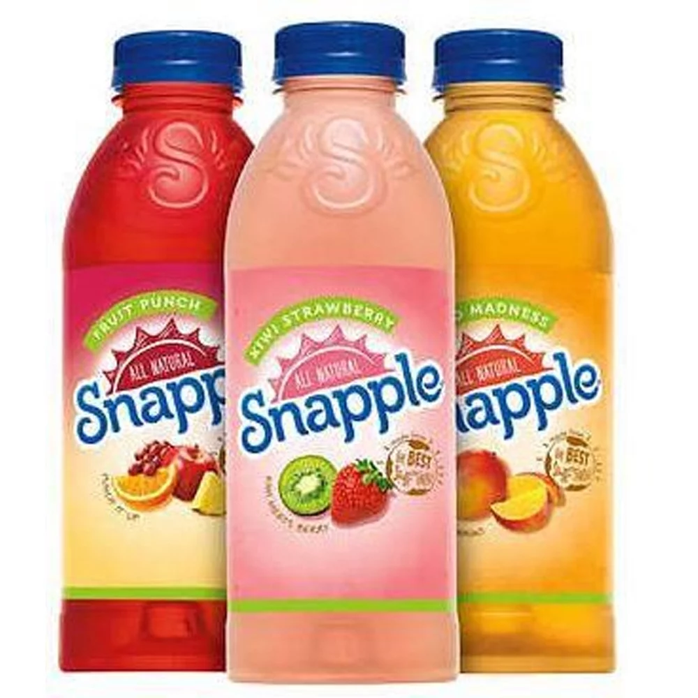Snapple 16 oz Variety Pack 8, 2 Mango Madness, 3 Kiwi Strawberry, 3 Fruit Punch