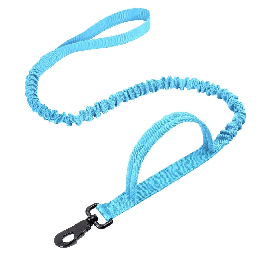 Tactical Dog Leash No Pull Elastic Strap Durable Pet Training Traction Rope Lead