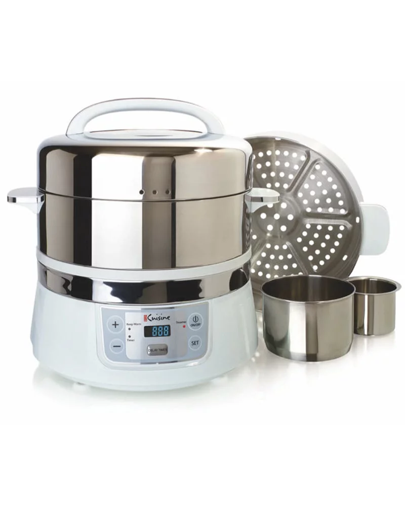 Euro Cuisine FS2500 Stainless Steel Electric Food Steamer