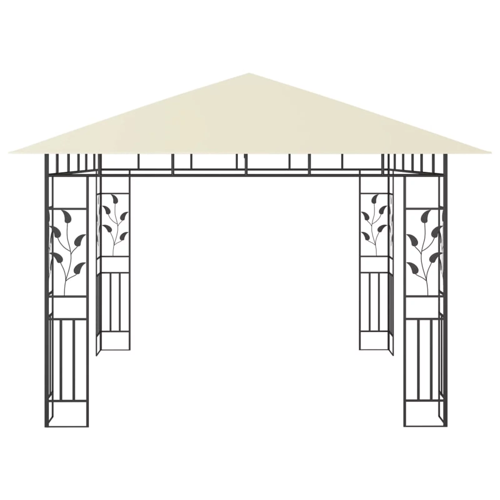 Suzicca Gazebo with Mosquito Net 9.8'x9.8'x9' Cream 180 g/m²