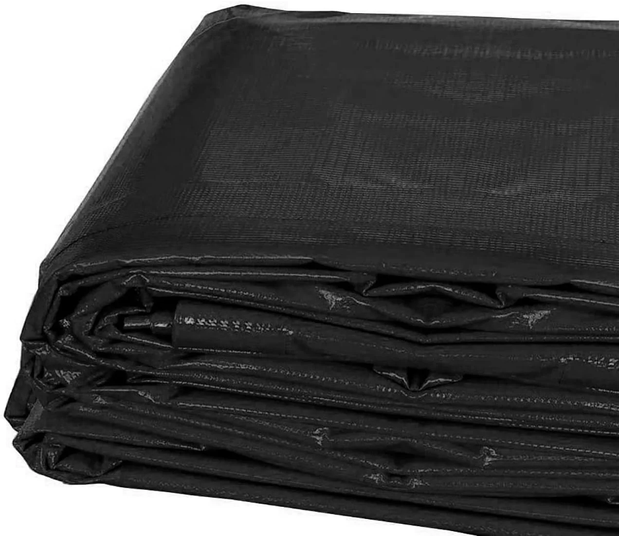Heavy Duty Tarp, 100% Waterproof 12Mil Thick PVC Vinyl Tent Tarp For Camping, Multi-Purpose Thick ive Cover, Weather Proof, Heavy Duty, UV Resistant, 12 Feet X 16 Feet, Black