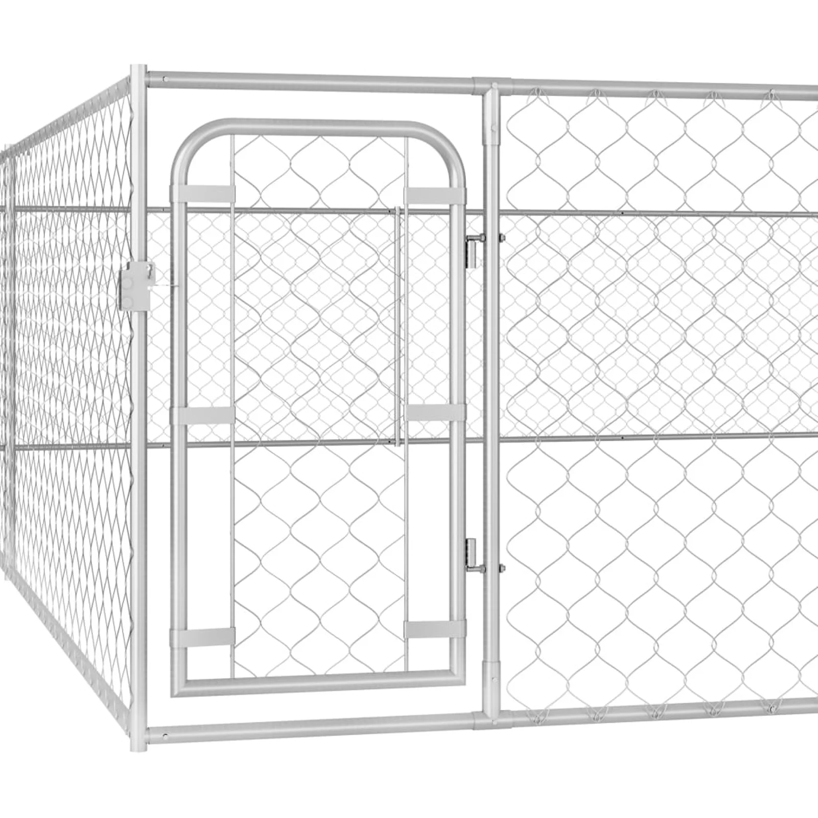 Irfora parcel,Fence Steel Chain-link Mesh Fence Duck Chicken With Door 36.2 X 236.2 Fence Chicken Fence Mesh Sidewalls Fence Kennel Playpen Fence 36.2 X
