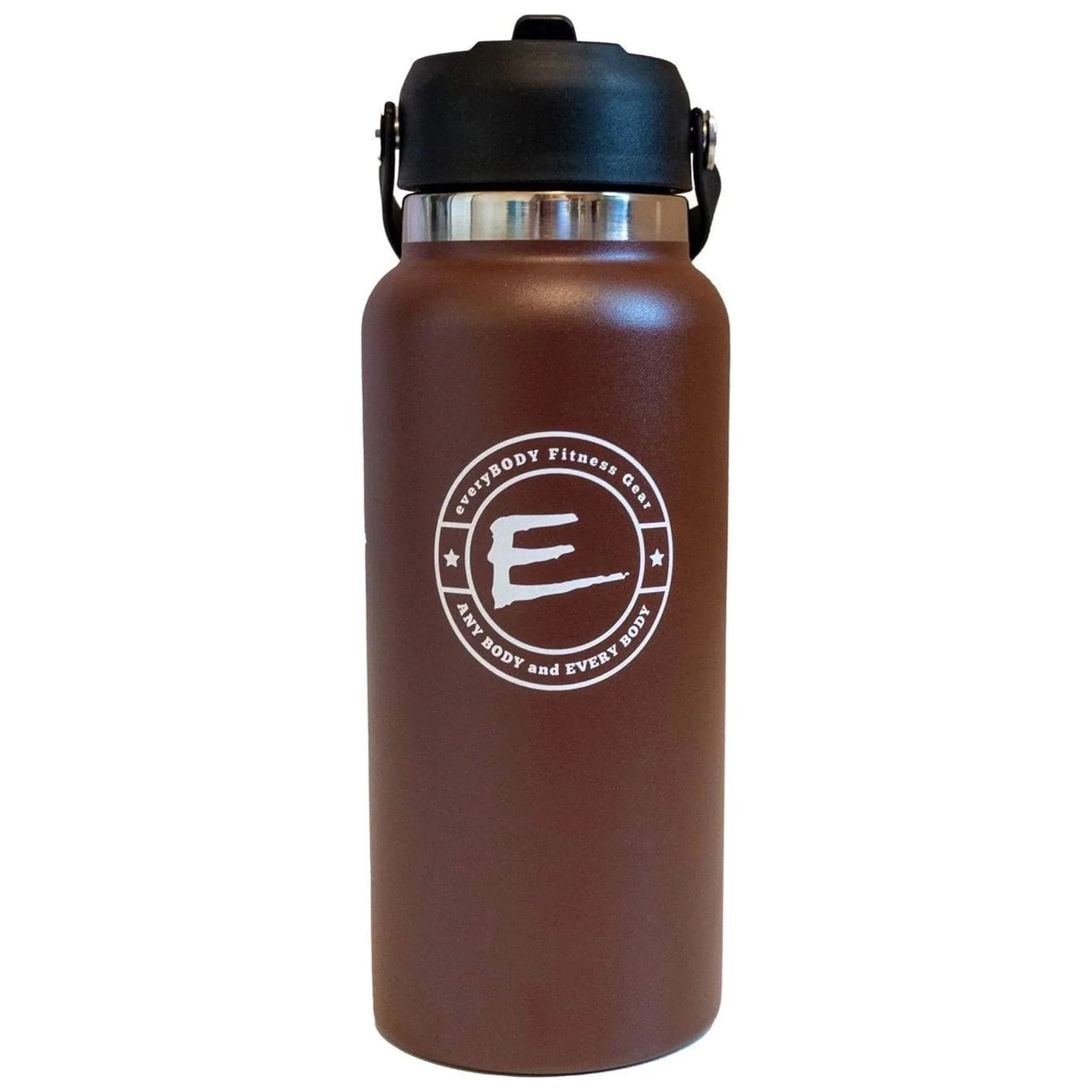 Everybody Fitness Gear 32oz Stainless Steel Brown Water Bottle