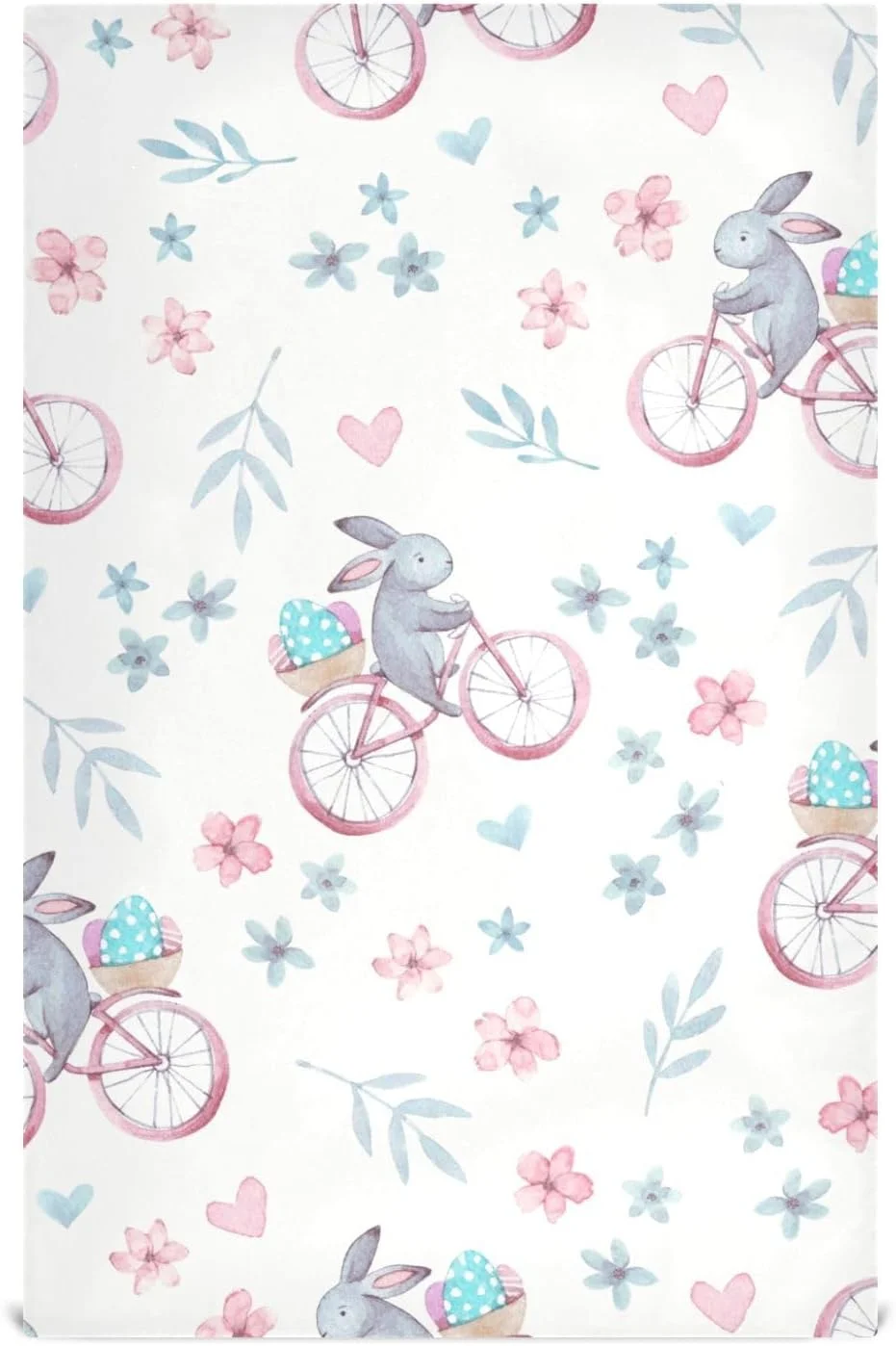 Hidove Easter Day Rabbits Kitchen Dish Towels Soft Tea Towel Set of 6 Absorbent Dishcloths Hand Towels for Drying Dish Cloths 28