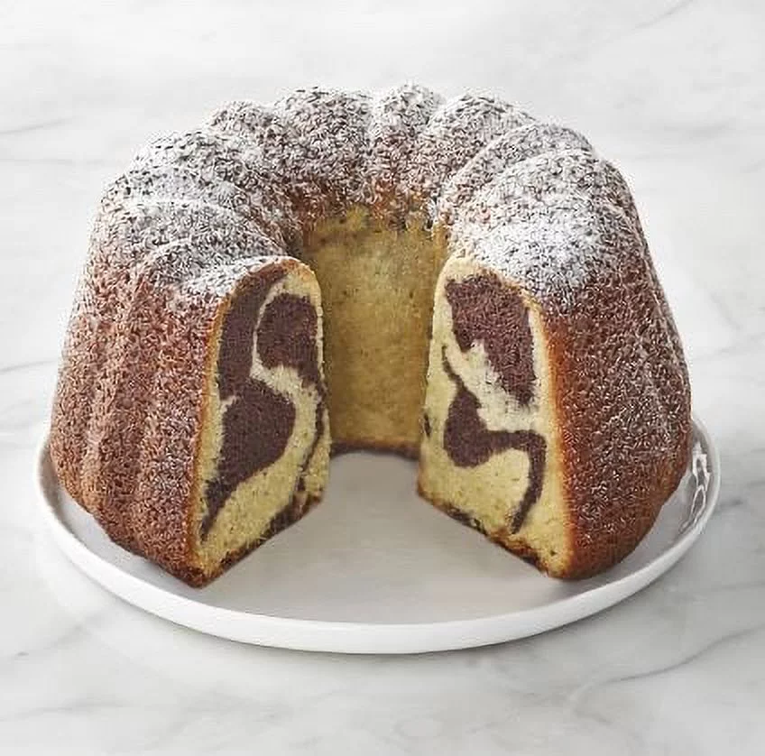 Trudeau Structure Silicone 10 Cup Fluted Cake Pan, Confetti/Fuchsia