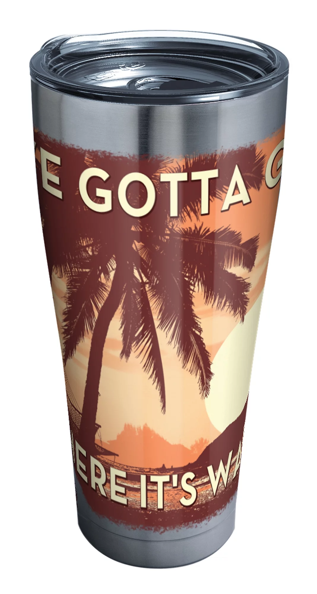 Tervis Margaritaville - It's 5 O'Clock Somewhere - Red Parrot Triple Walled  Insulated Tumbler Travel Cup Keeps Drinks Cold & Hot, 30oz, Stainless Steel
