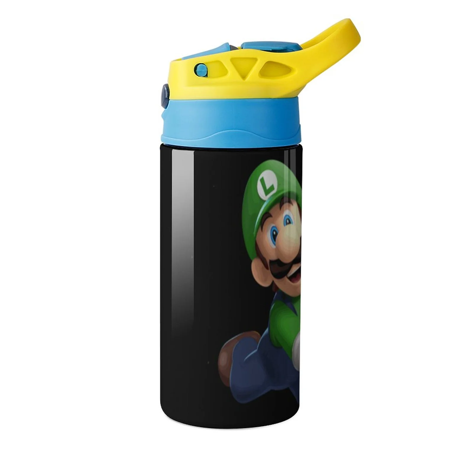 Adventure Luigi's Mansion Kid's Insulated Water Bottle With Straw Vacuum Stainless Steel Cup Leak-Proof Children Toddler Thermoses
