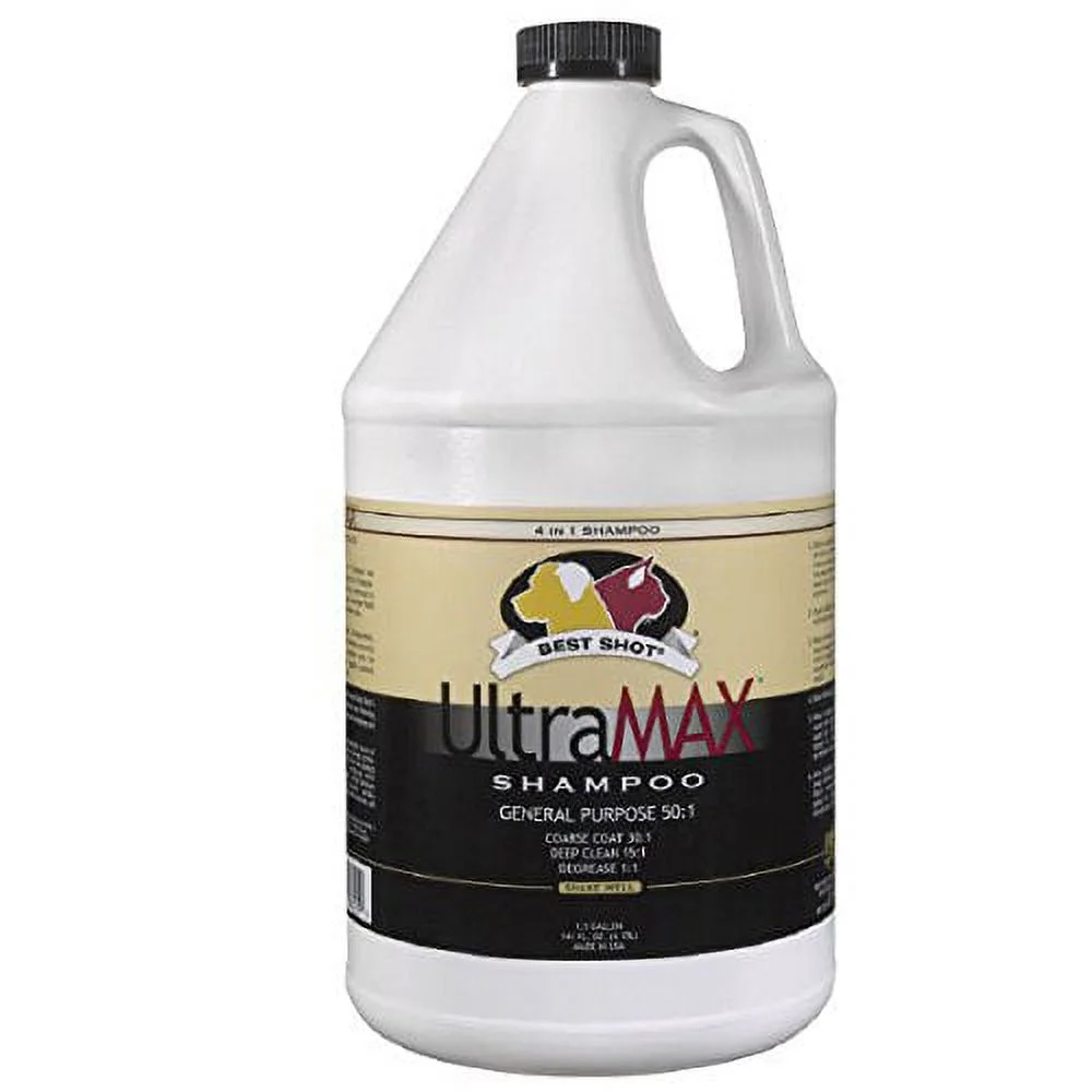 UltraMax Pro Shampoo Concentrate Gallon Dog Cat 4 in 1 Dilutes 50:1