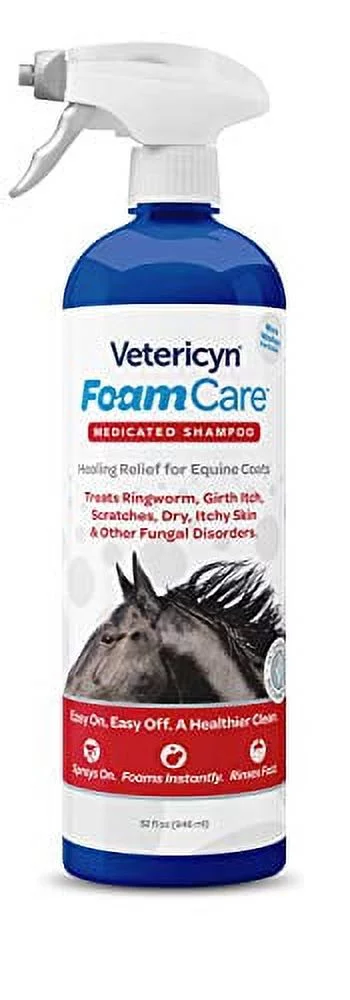 Vetericyn FoamCare Medicated Horse Shampoo