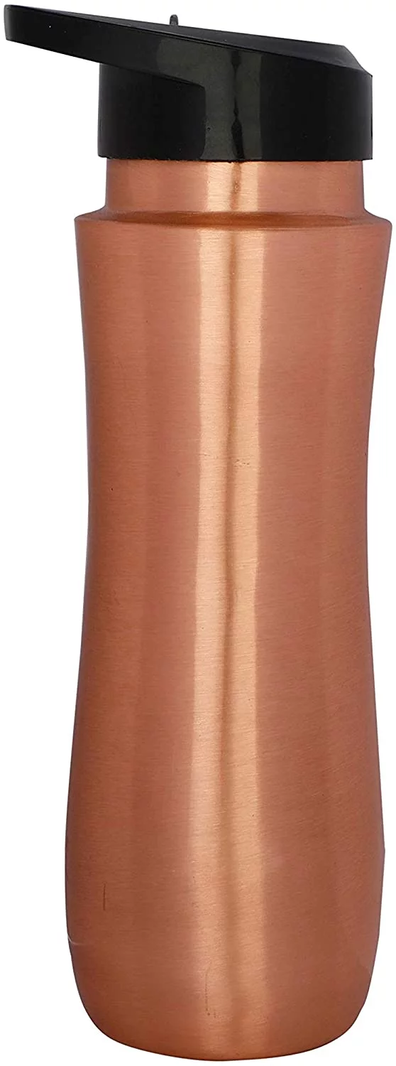 Copper Sipper Bottle (Copper) Water Bottle With Leak Proof Multipurpose Bottle For Gym, Travelling, Yoga, Ayurveda, Outdoors, Indoors 1000 ml