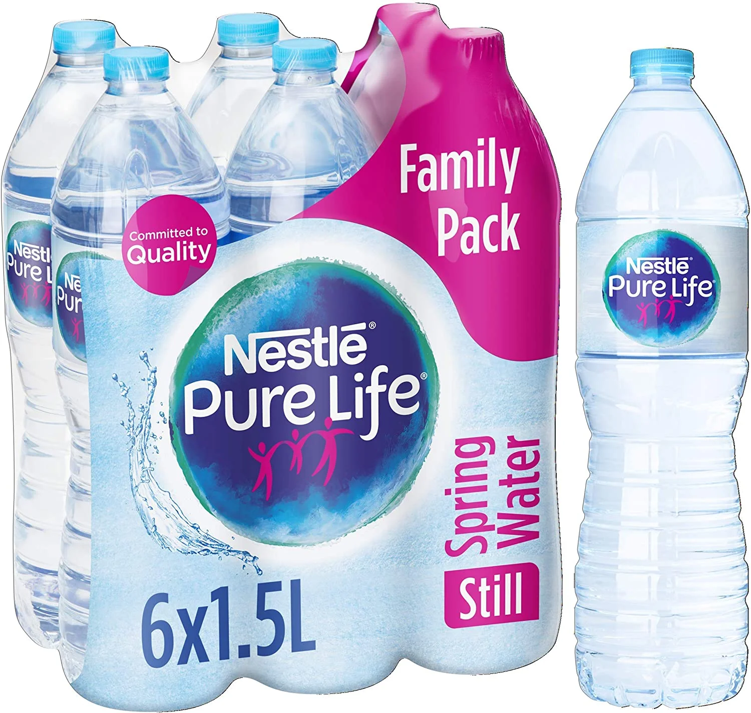 Nestle Pure Life Natural Spring Water Plastic Bottle 1.5L