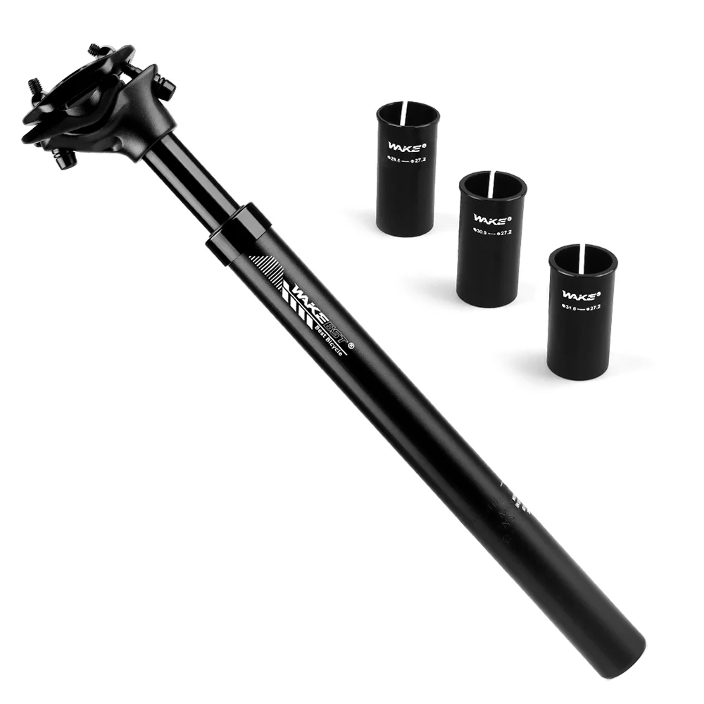 WAKE Bicycle Seatpost Spring Suspension Seat Post with Spacers for Mountain Road Bikes