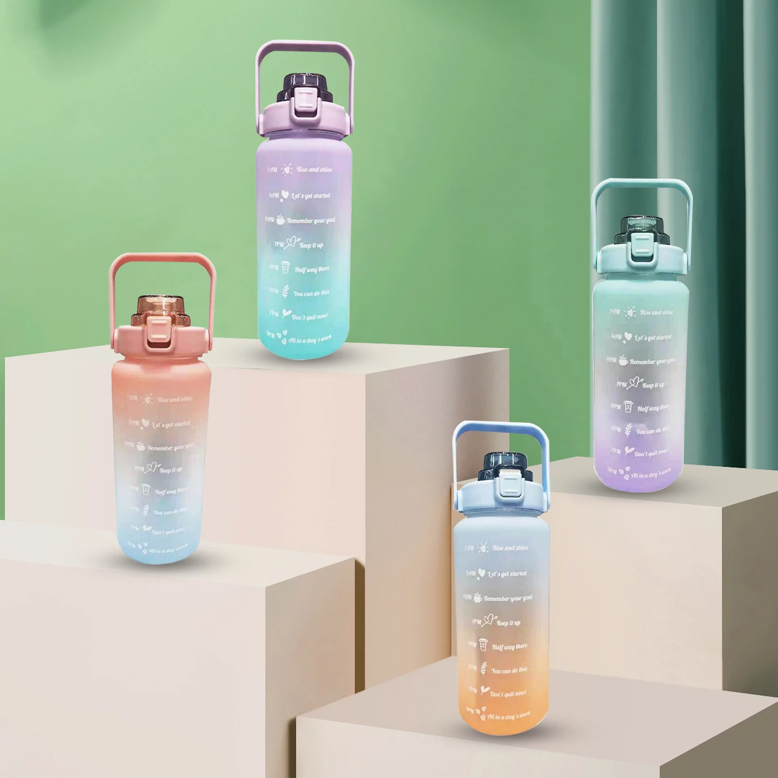 Outdoor Water Bottle Time Marker 2l Motivational Bottle Gifts