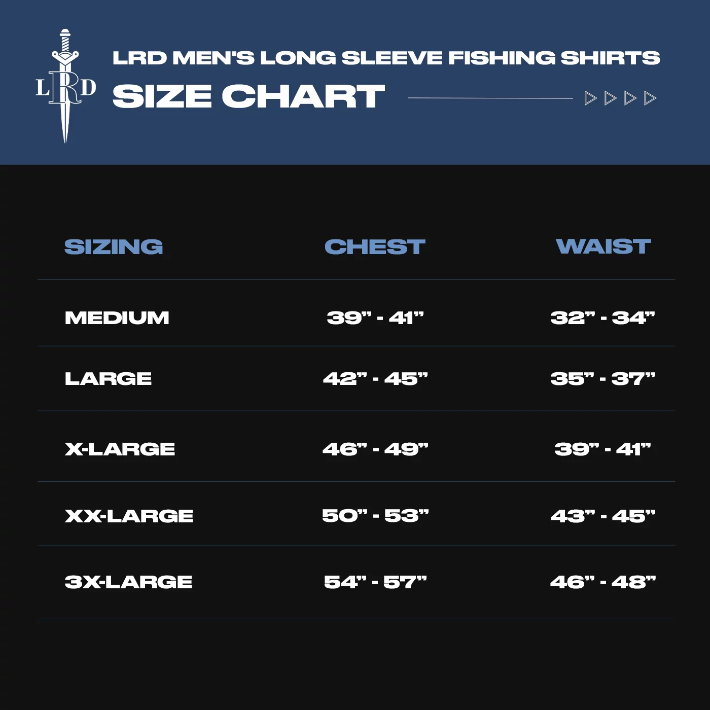 LRD Men's UPF 30 Long Sleeve Button Down Fishing Shirts Tarpon XL