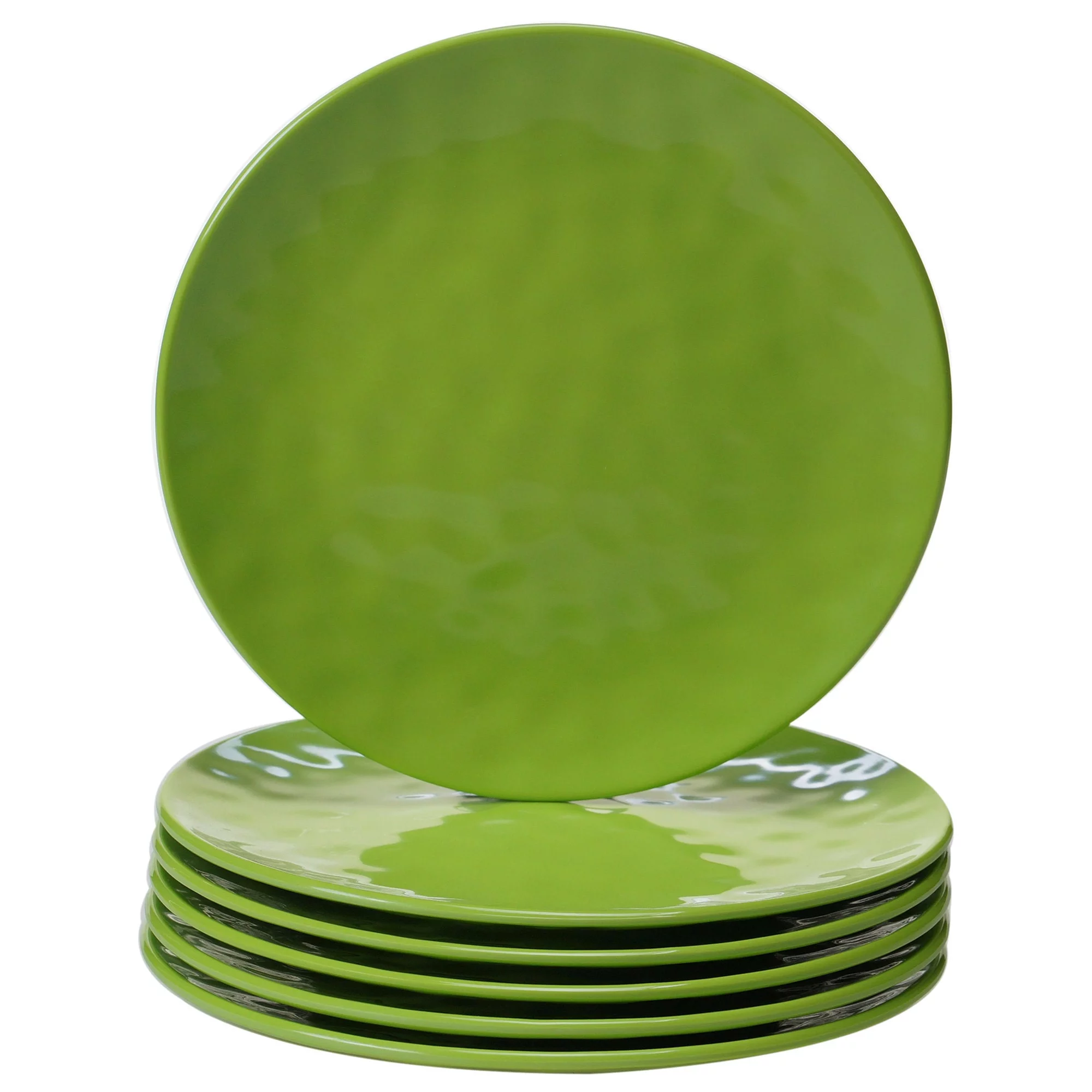 Green Melamine Set/6 Salad Plate 9