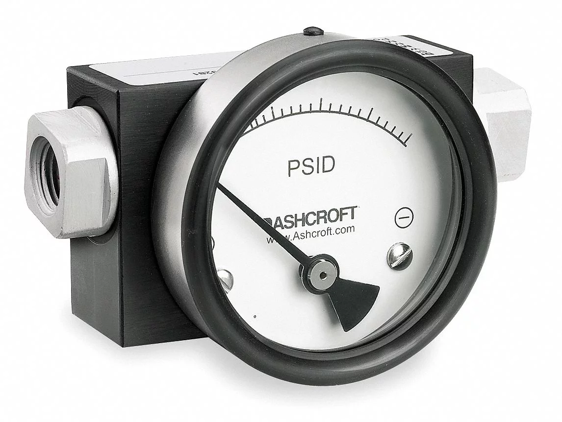 Ashcroft Pressure Gauge,0 to 100 psi  351130FD25SXCYLM100PSID