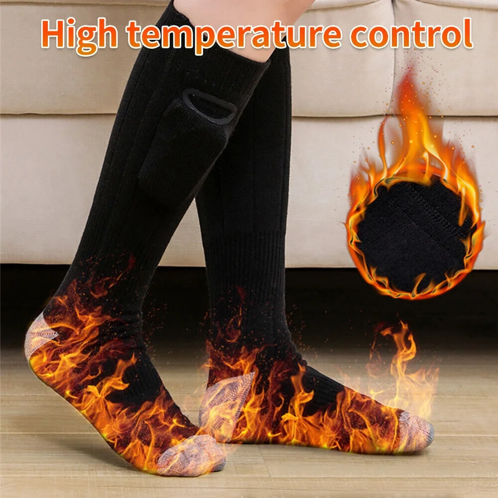 kydely High-Grade Heating Winter Warm Rechargeable Battery Electric Heated Socks Hunting Socks