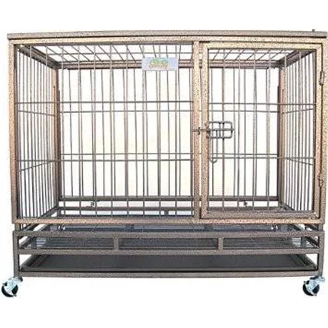 Go Pet Club Heavy Duty Mobile Metal Pet Cage