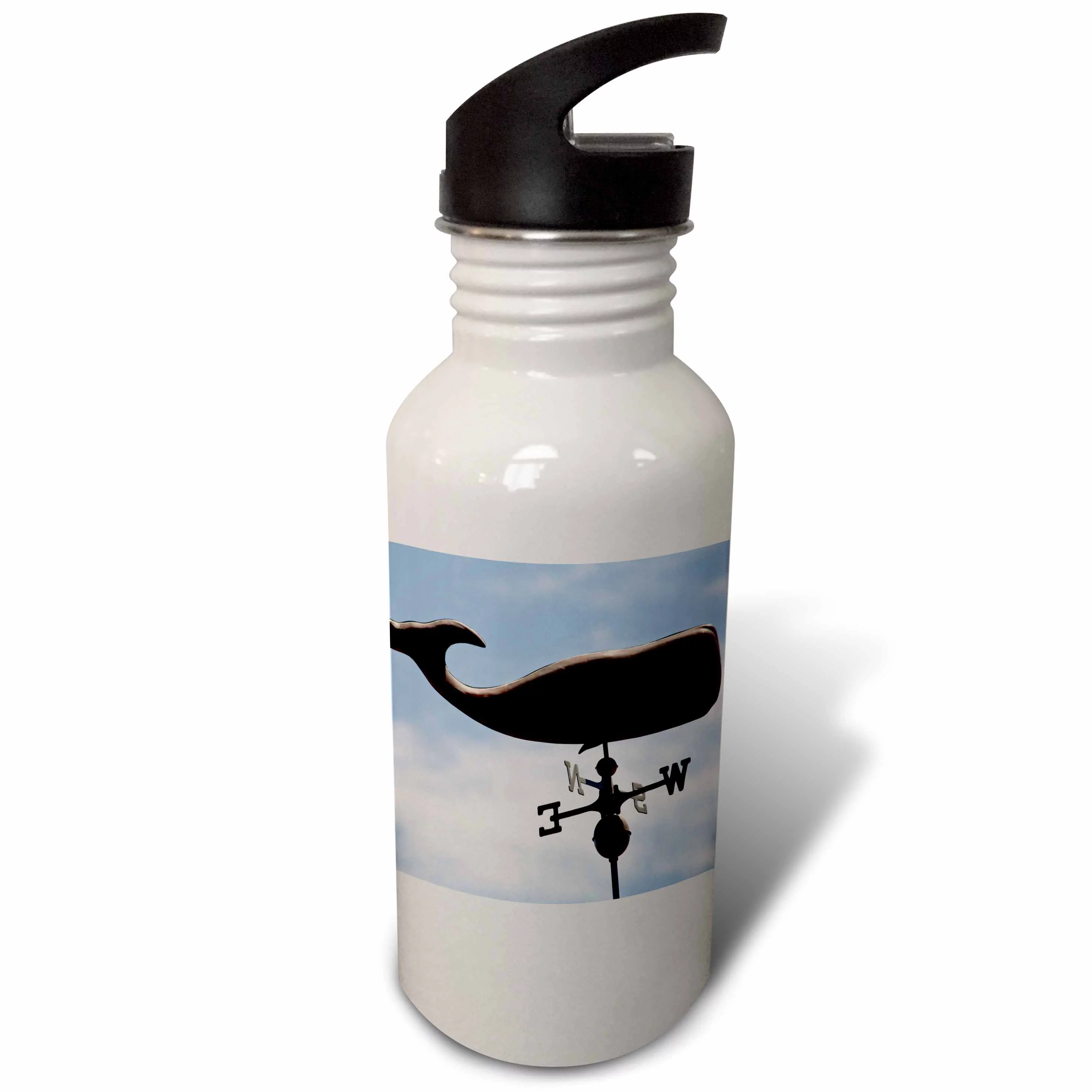 Canada, Prince Edward Island, Sperm whale weathervane-CN09 DBR0043 - Dave Bartruff 21 oz Sports Water Bottle wb-76116-1
