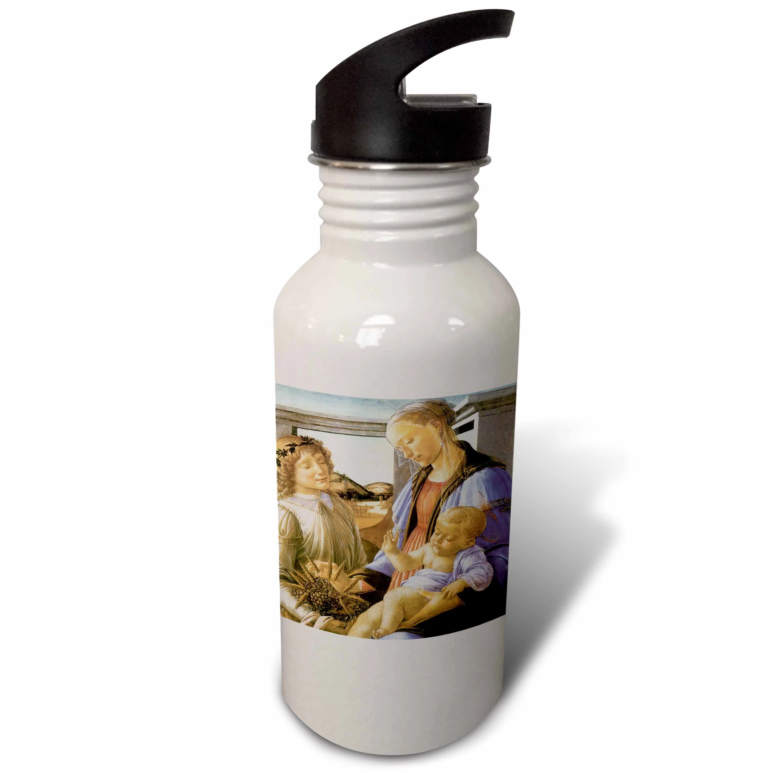 Madonna of the Eucharist by Sandro Botticelli 21 oz Sports Water Bottle wb-127040-1