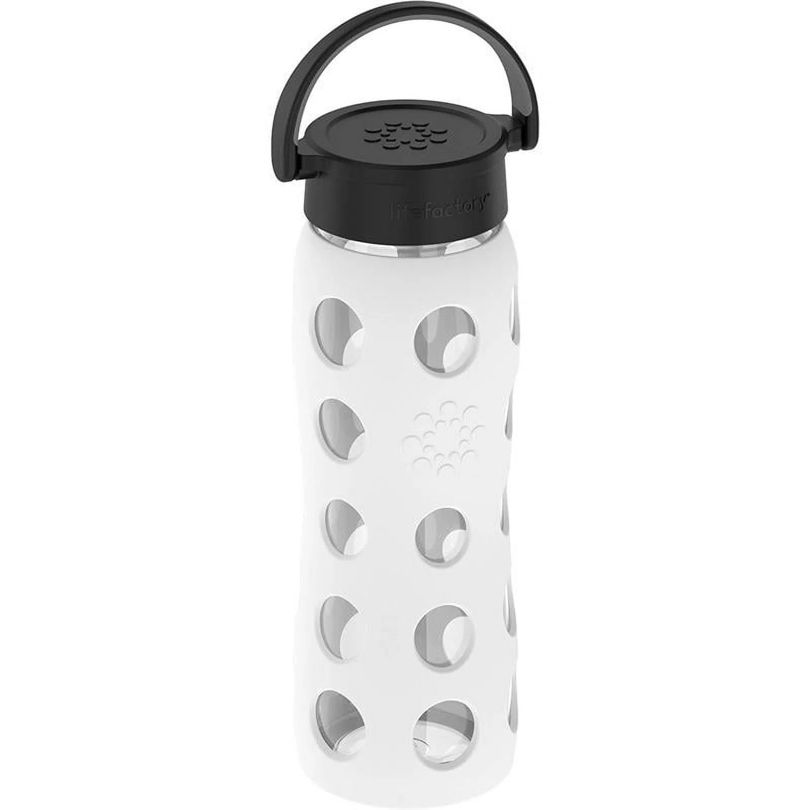 Life Factory 22 oz White BPA Free Hydration Bottle W/Smart Lid