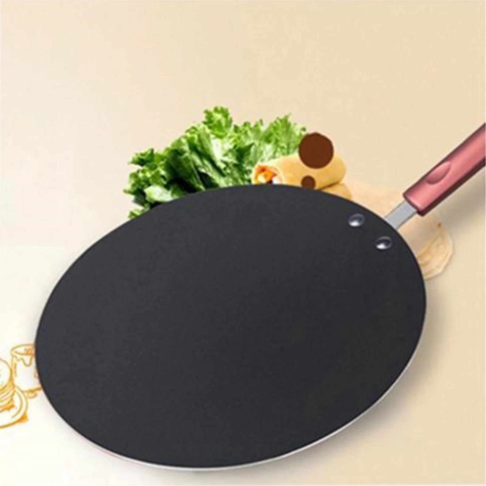 Lixada Crepe Maker Pancake Pan with Spatula & Spreader Flat Griddle Pan
