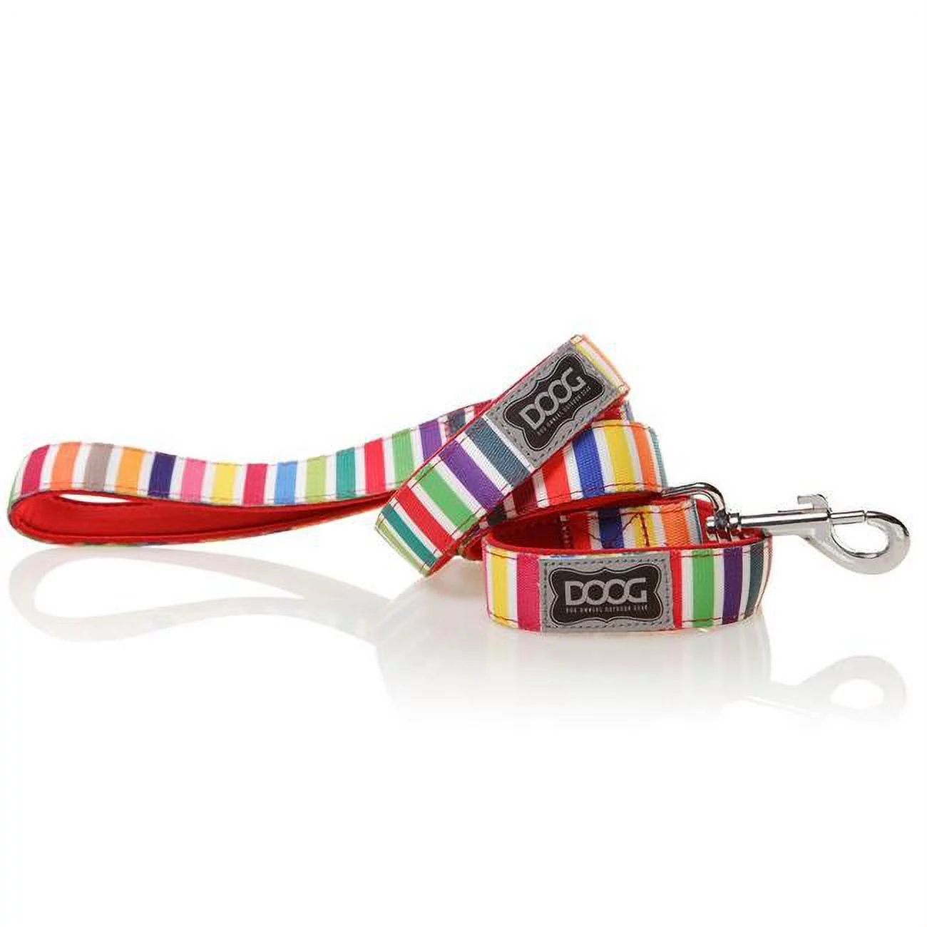 Dog Owners Outdoor Gear 890284 Super Light Neoprene Lead, Multi Color Stripped