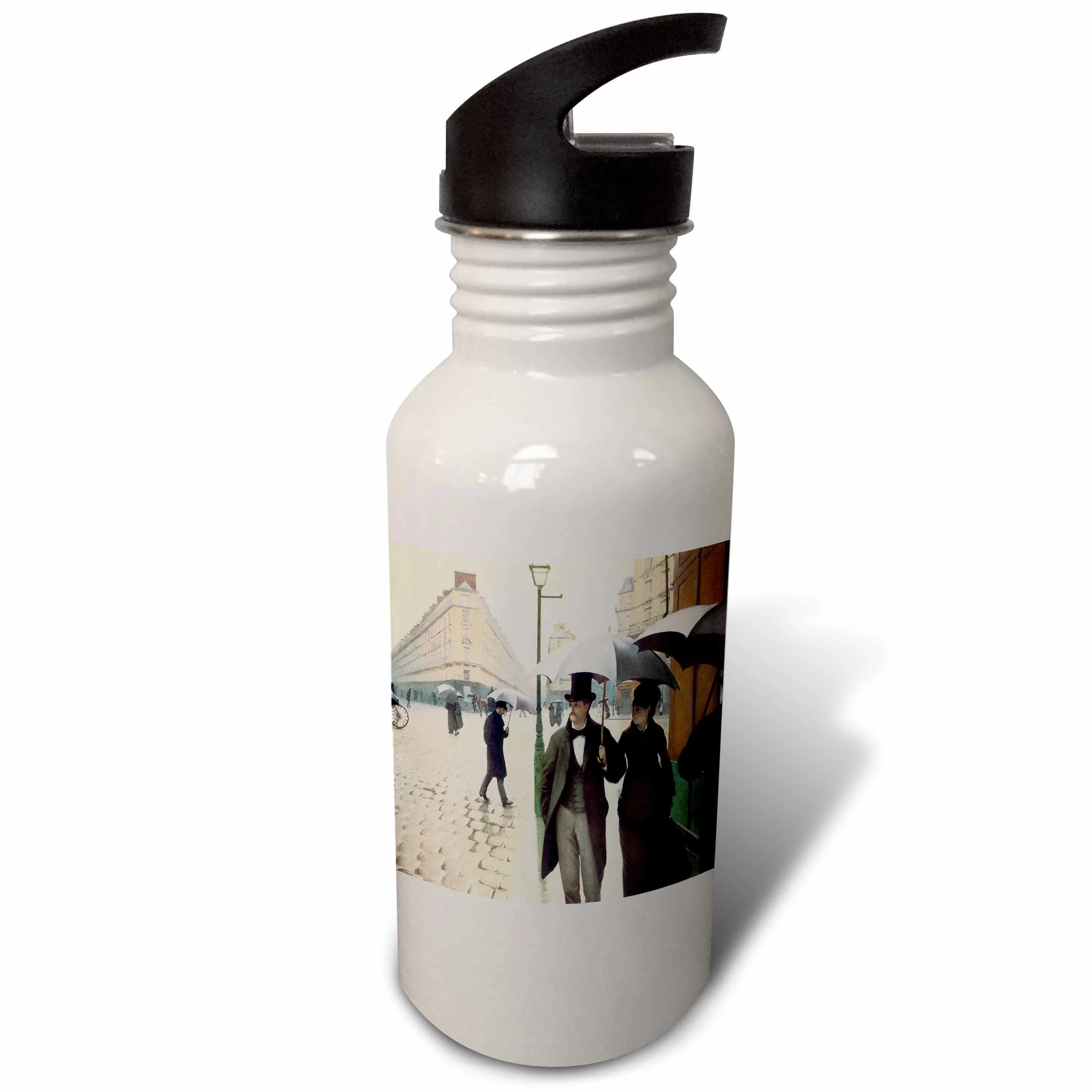 Paris, the Place de lEurope on a Rainy Day by Gustave Caillebotte 21 oz Sports Water Bottle wb-127309-1