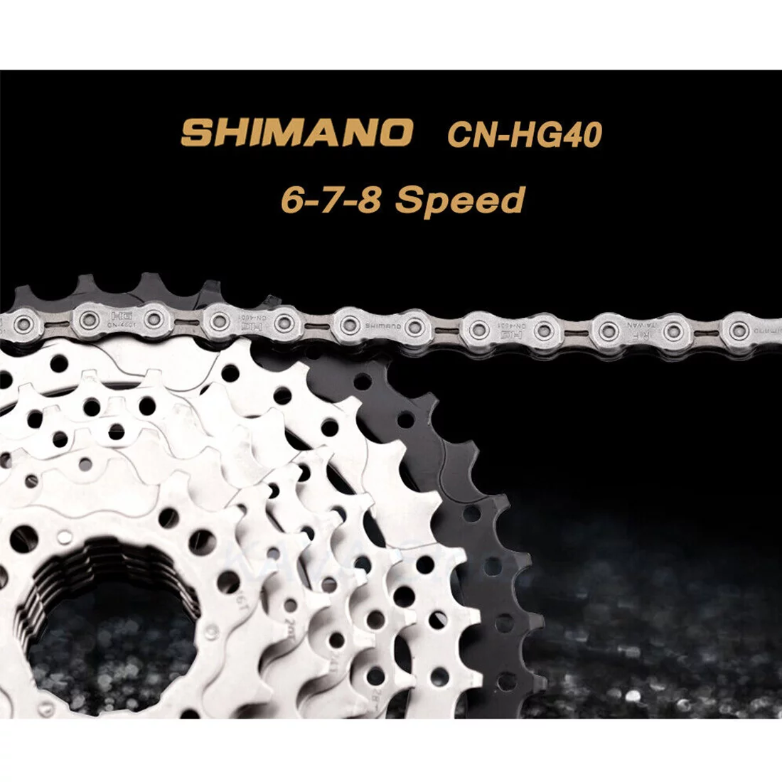 Shimano 6/7/8-Speed Chain CN-HG40 116-Links Mountain Road Bike Bicycle Chains
