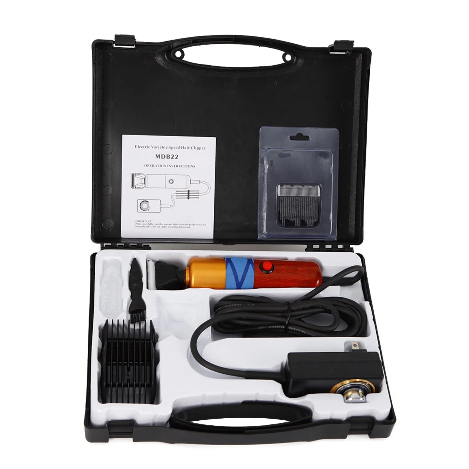 Oukaning 200W Electric Animal Shave Grooming+Brush Livestock Groomer 110V