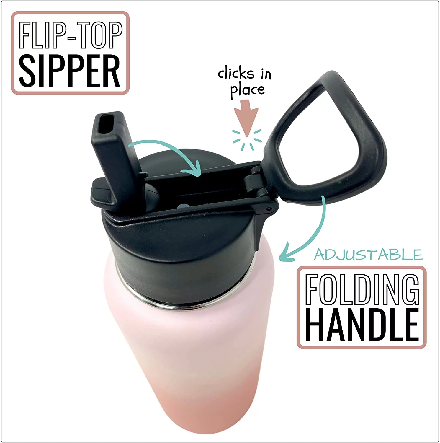 Freakin' Awesome Aunt Blush 32 oz Water Bottle