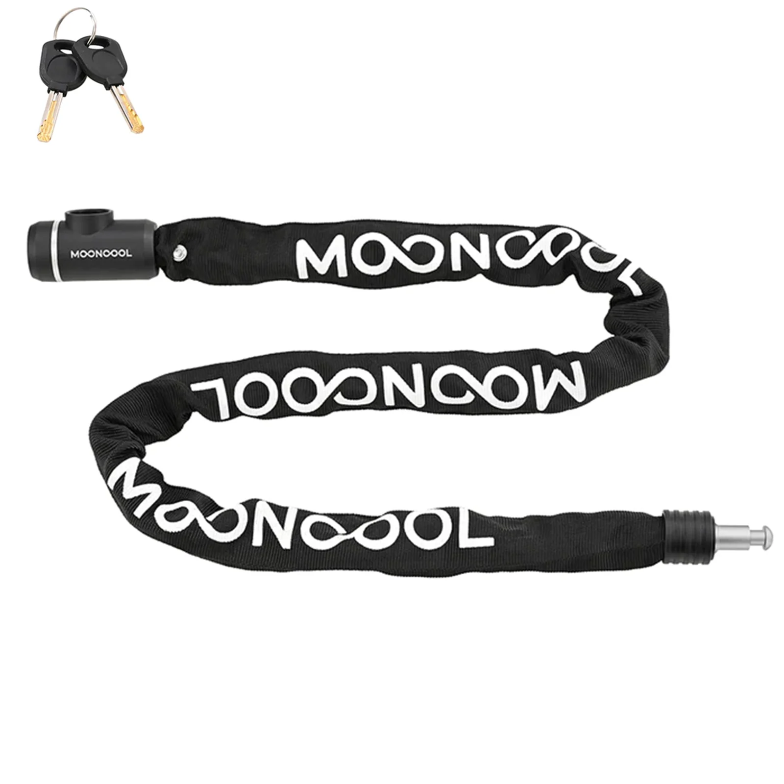 Lilypelle 8x1200mm Chain Bicycle Lock,Heavy Duty Trike Lock,with two Keys