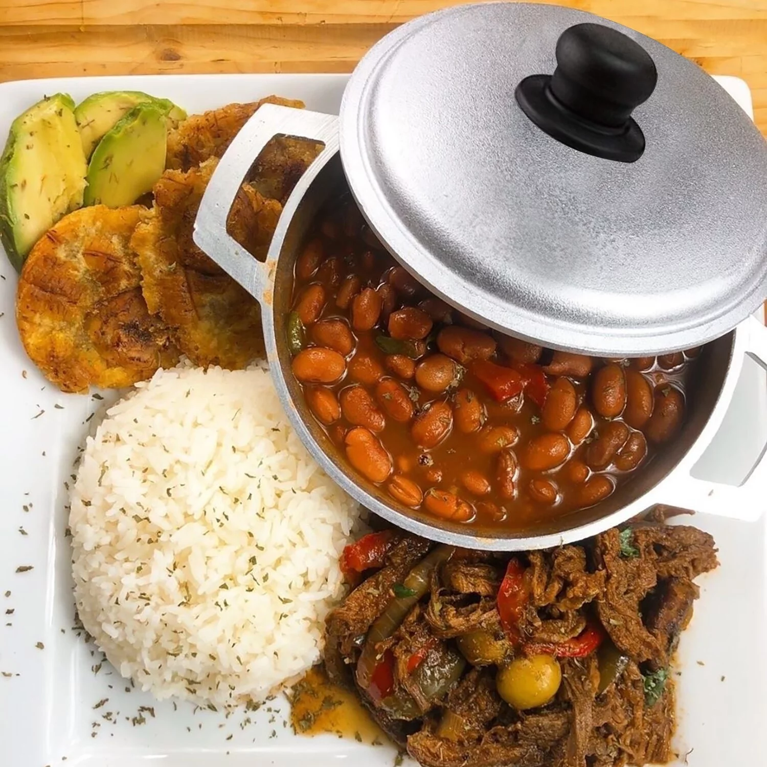 Womyn Home Products Cast Aluminum Caldero 3.3Qt - Silver