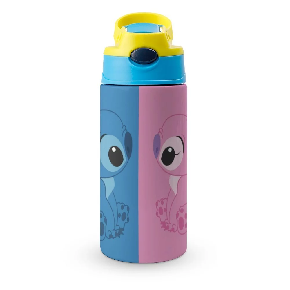 Stitch Children's Water Bottle Vacuum Insulated Stainless Steel Cup With Straw Toddler Thermoses