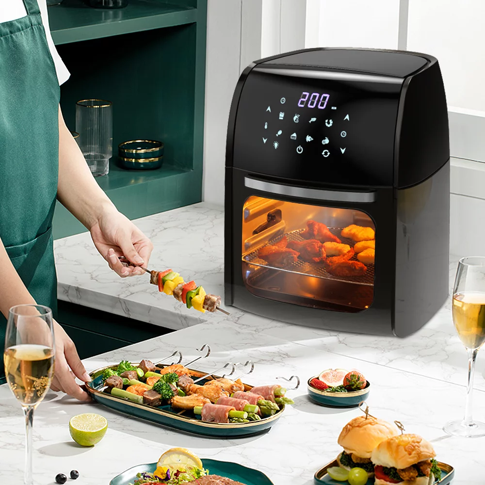 Air Fryer Max XL Digital Hot Oven Cooker, One Touch Screen with 8 Cooking Functions, Preset and Shake Reminder, 5.8 QT, Black