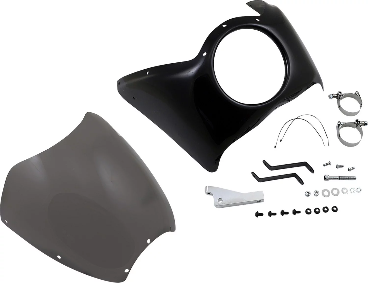 Arlen Ness Direct Bolt-On Gloss Black ABS Fairing (06-033)